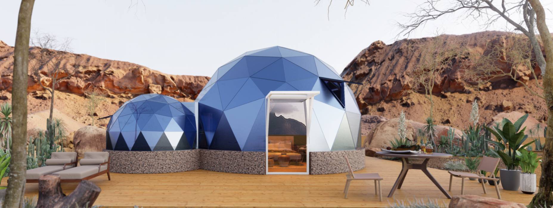 铁力市球形智能光伏玻璃星空房